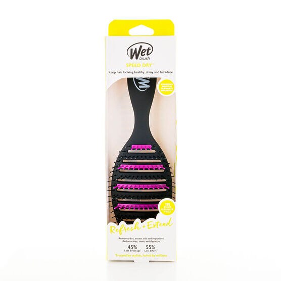 ESCOVA DE CABELO SPEED DRY PURIFYING PRETA/ROXA